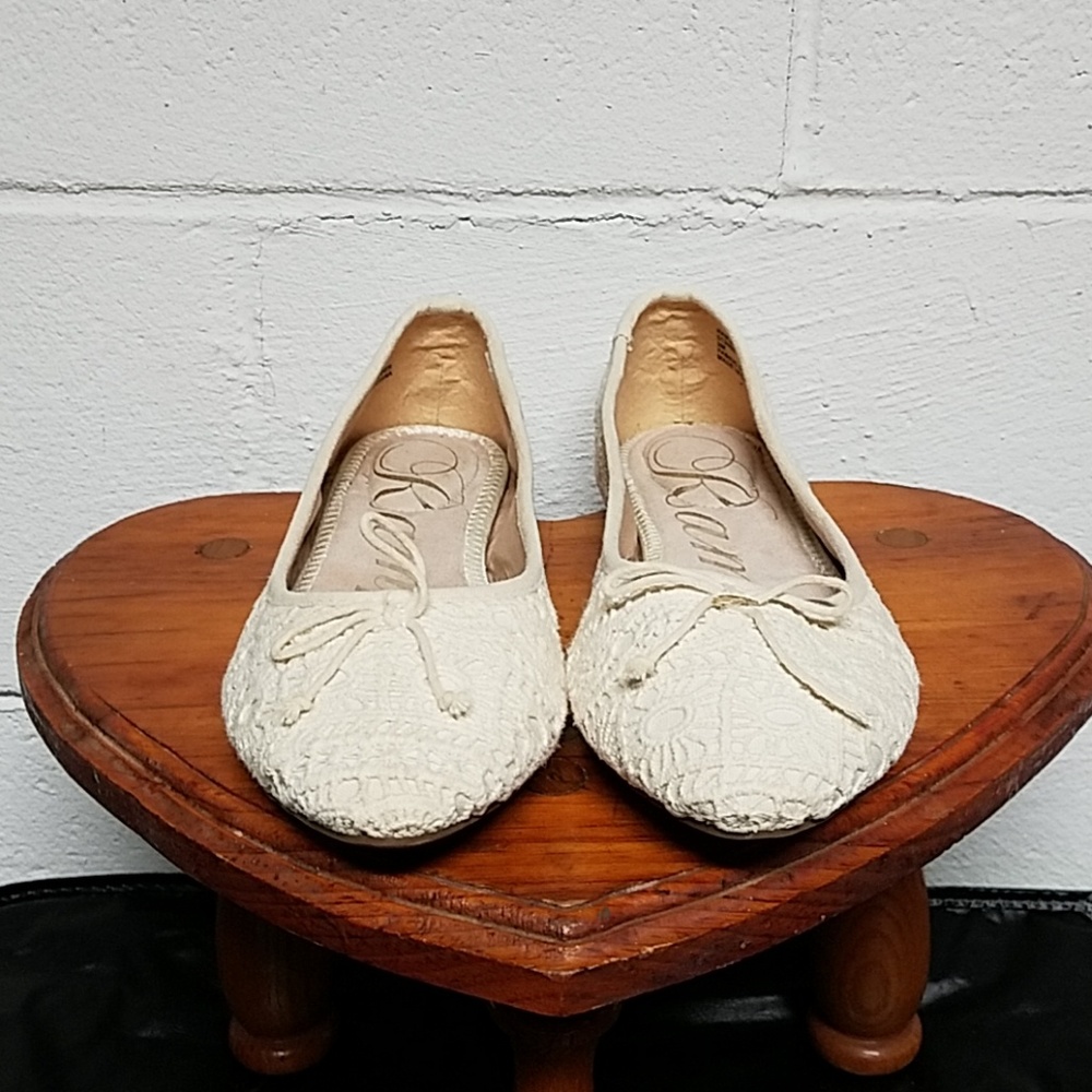 Off white flats